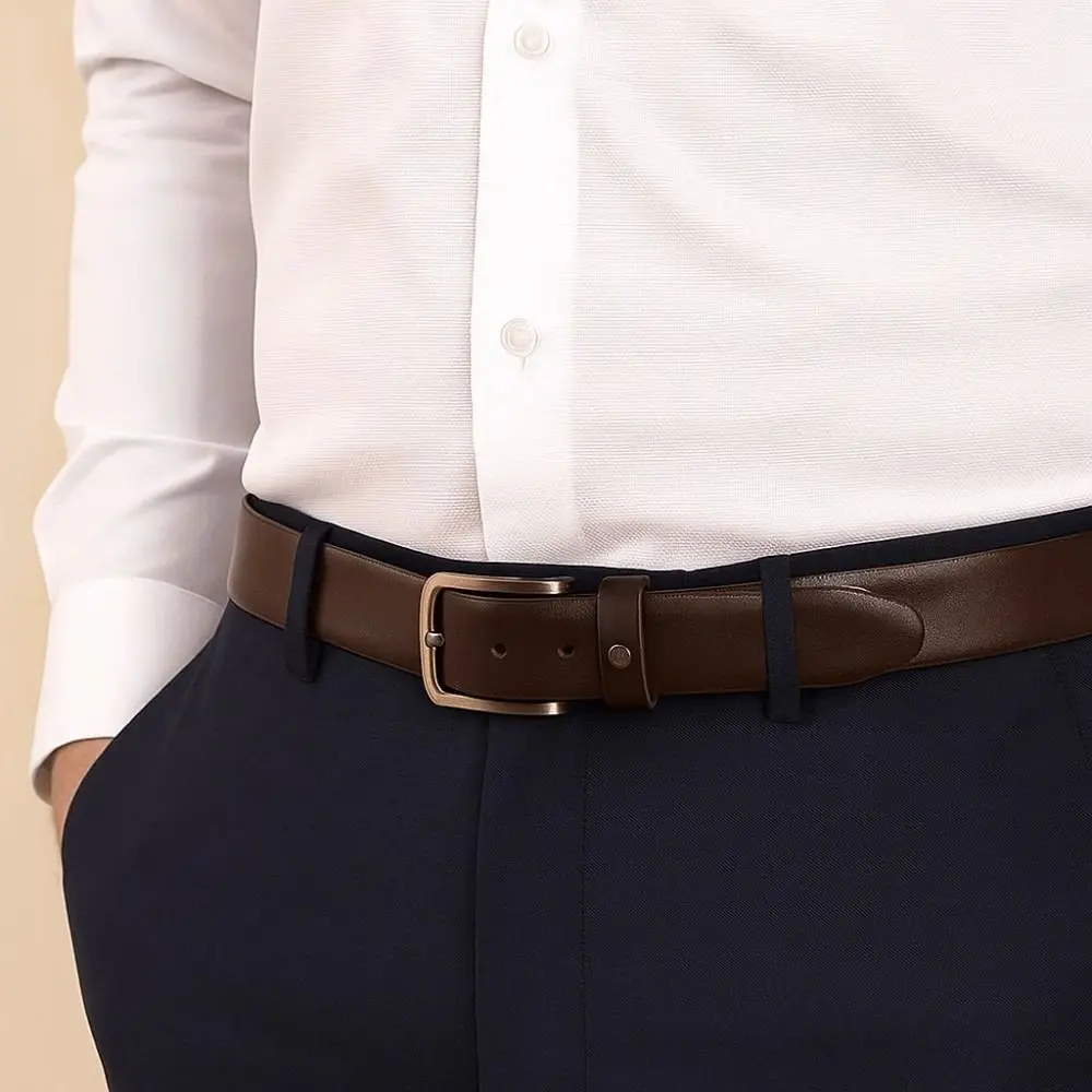 ファッション合金メンズワイドベルトテクスチャスクエアバックル本革ベルトブラック耐久性のあるジーンズウエストバンドパーティー