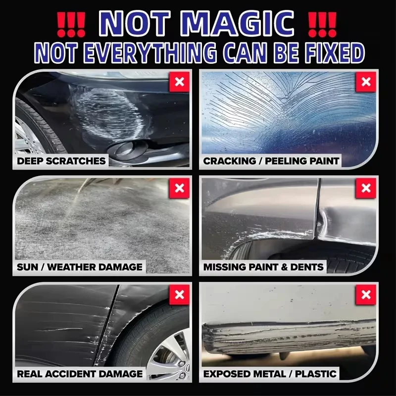 QIFENGHE 100g Car Scratch & Swirl Remover with Ceramic Sealer, Patented Formula for All Paint Finishes