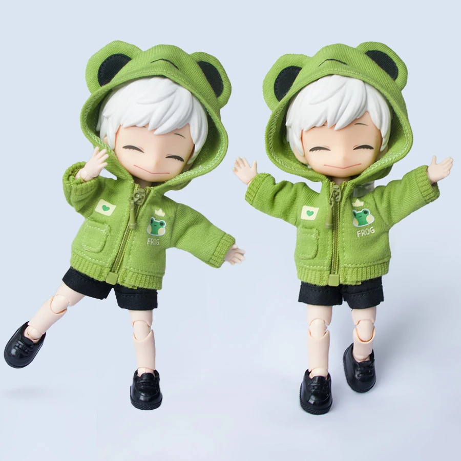 Ob11 roupas de boneca casaco bonito esportes casual wear sapo urso tubarão jaqueta para obitsu11 gsc 1/12 bjd ufdoll ymy p9 acessórios de boneca