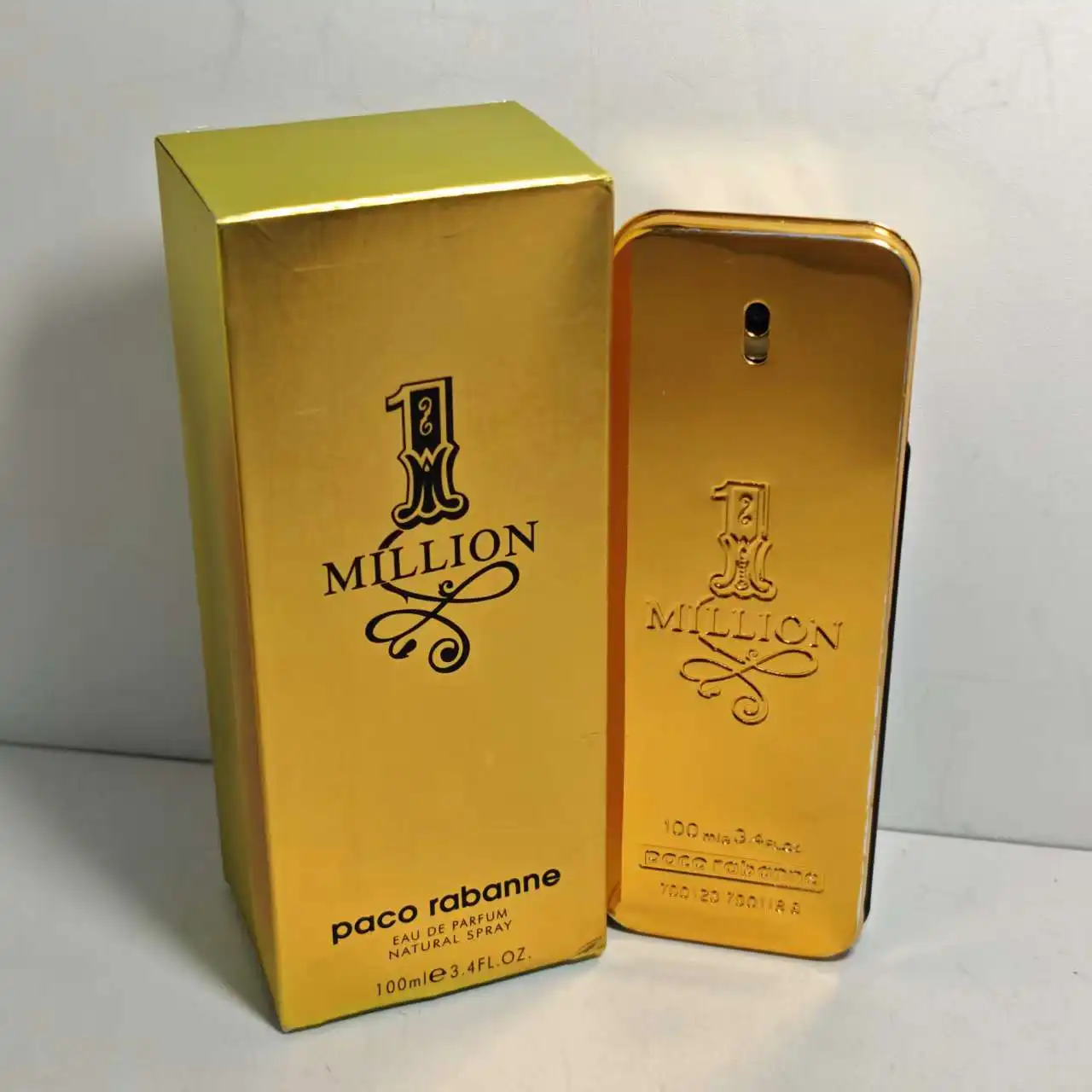 

1 Million by Paco Rabanne for Men's Eau De Toilette Tester 3.4 Fl oz 100 ml Ideal for Holiday Gift