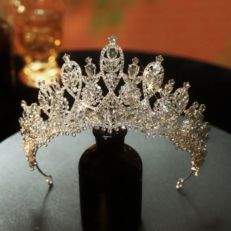Свадебный головной убор, корона премиум-класса, французский свет, роскошная тяжелая промышленность, корона принцессы на день рождения, основное свадебное платье, аксессуары для волос