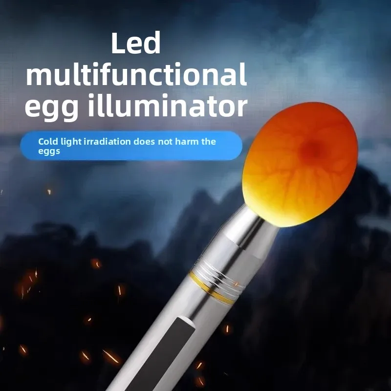 2026 Incubation Dedicated Cold Egg Candling Tool Rechargeable Handheld LED Poultry Egg Light