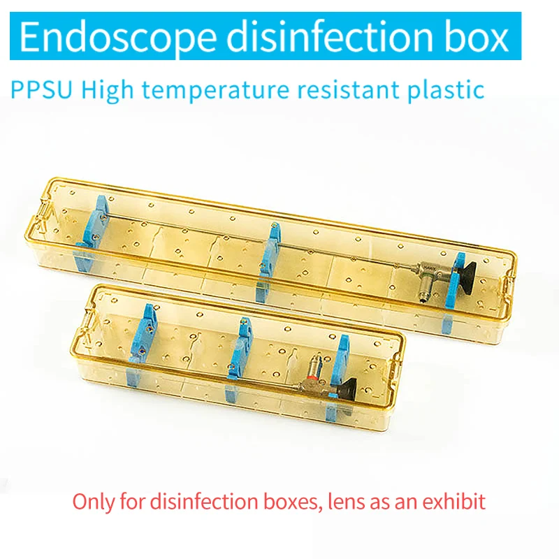 

Medical surgical instruments PPSU resin disinfection box High temperature resistant plastic resin endoscope disinfection box