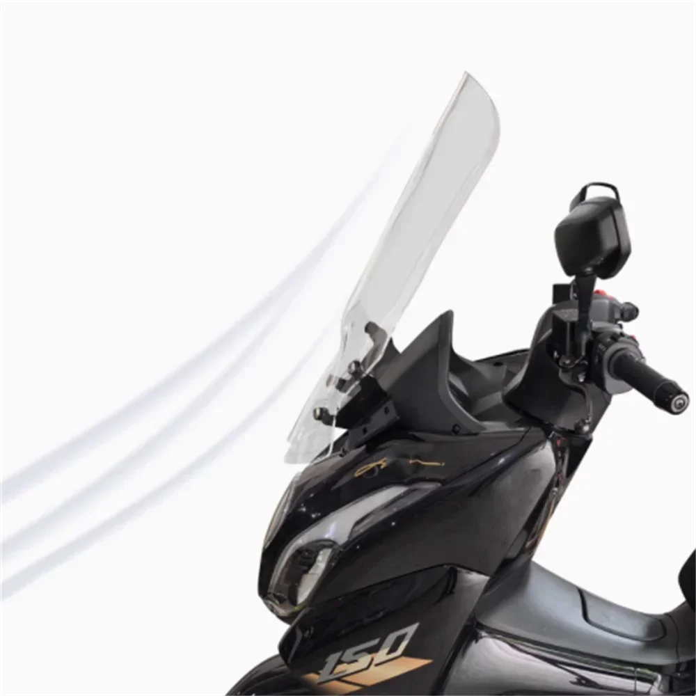 Windshield modification For Haojue UFR150 UFR 150 with high transparency front windshield chest protector and rain shield
