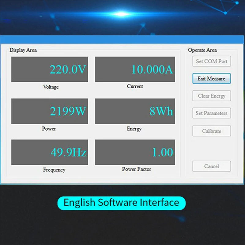 الملحقات 100A PZEM 004T Wattmeter + فتح CT Kwh متر فولت أمبير وحدة الاختبار الحالية لاردوينو TTL COM2/COM3/COM4