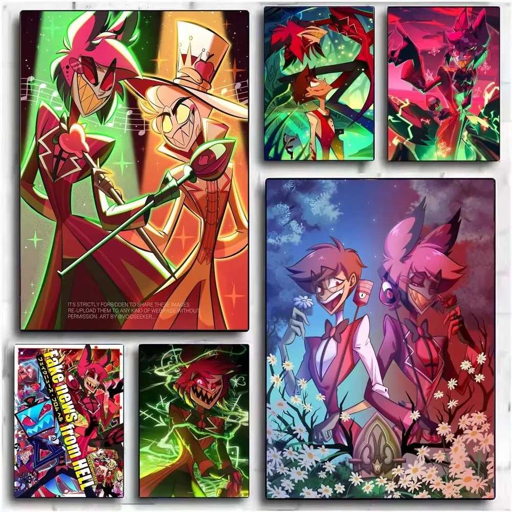 Anime H-Hazbin H-Hotel Character Jigsaw Puzzles 500/1000/1200/2000PCS Family Activity Games for Gameroom Bedroom Gift Home Decor
