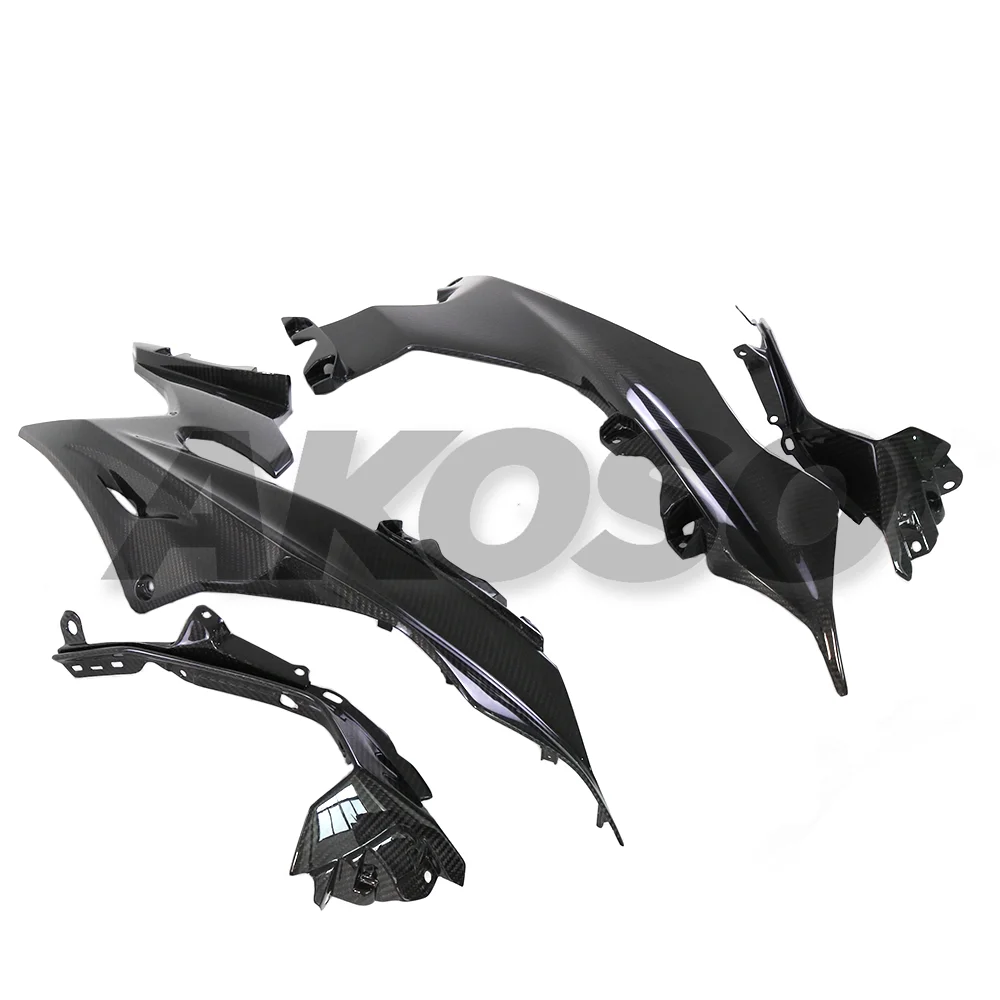 Carbon Fiber Rear Tail Side Fairings Full Panels For Yamaha R6 2017+ Motorcycle Modified Accessories Parts Guard Shell Frame