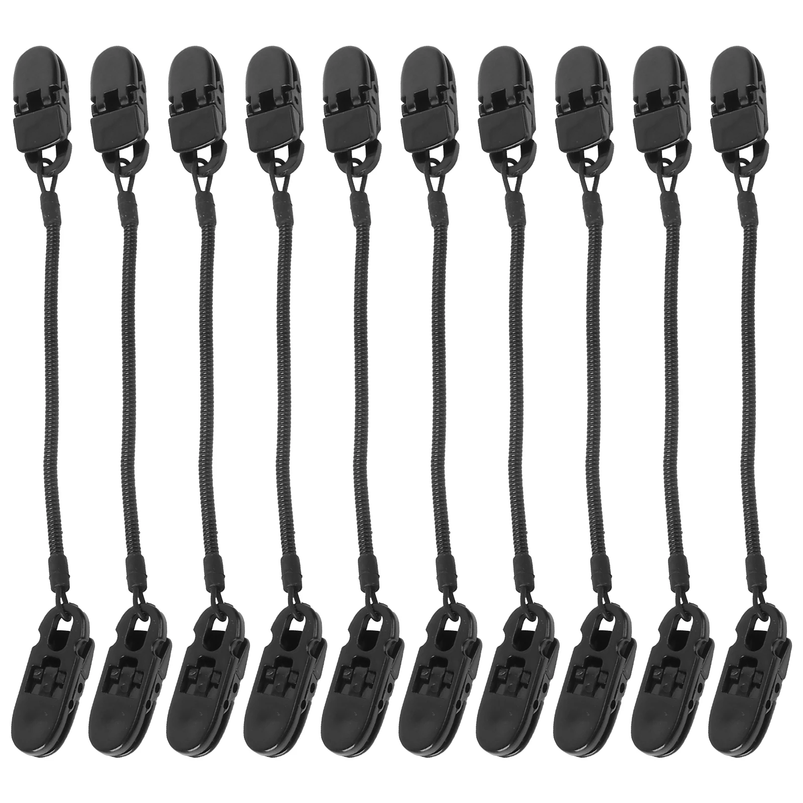 

10 Pcs Windproof Hood Clip Hat Leash Retainer Fishing Spring Holder for Windy Days Clips