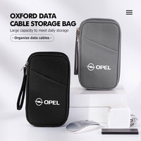 For Opel Digital Product Travel Storage Bag Charging Case Earphone Package Zipper Bag Vectra Zafira Meriva Mokka Grandland
