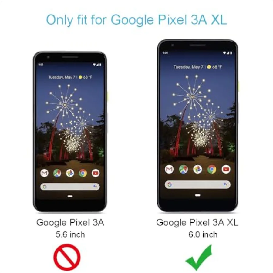 Screen Protector for Google Pixel 3A XL 6.3 inch Tempered Glass Film 9H Hardn Anti Scratch 0.3m Bubble Free (Not for Pixel 3 Pi