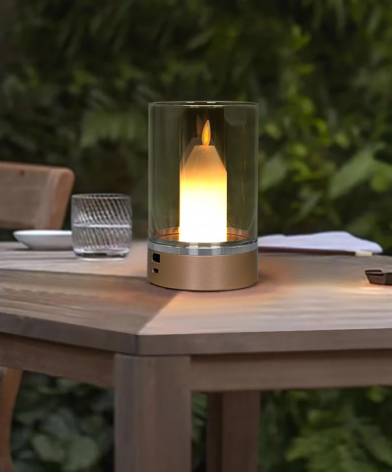 

Candle light, gesture induction, brightness, Type-C charging, decorative light, atmosphere light, eye protection, no flicker