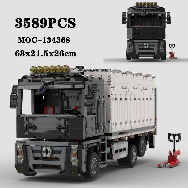 

Customized Design Splicing of 3589PCS Adult Boy Birthday Christmas Toy Gifts for The New MOC-134368 Small Cart Lifting Vehicle