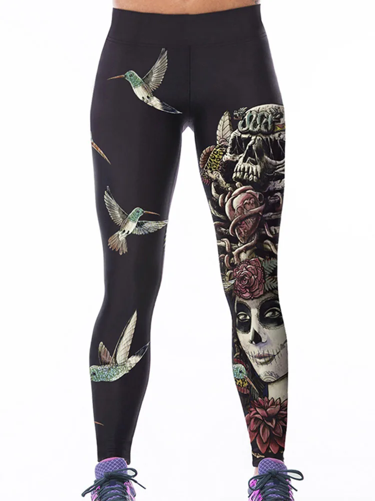 Leggings imprimés chat 3D pour femmes, pantalons Slim, collants taille haute, de sport, S ~ 3XL