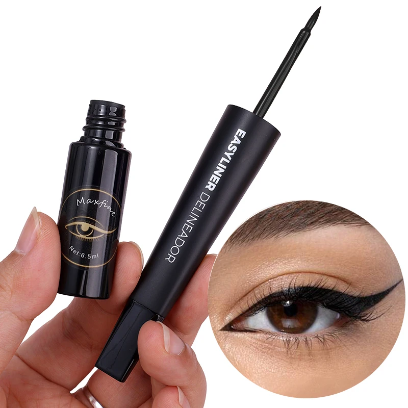 Liquid Eyeliner Pencil Black Smooth Quick Dry Waterproof Lasting Brown Eye Liner Pen Easy To Wear Sweatproof Eye Makeup Cosmetic