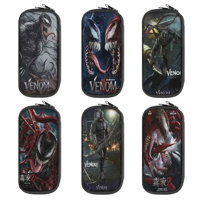 

Marvel venom fashion pencil bag primary school students anime personality cartoon junior high school students pencil box gift