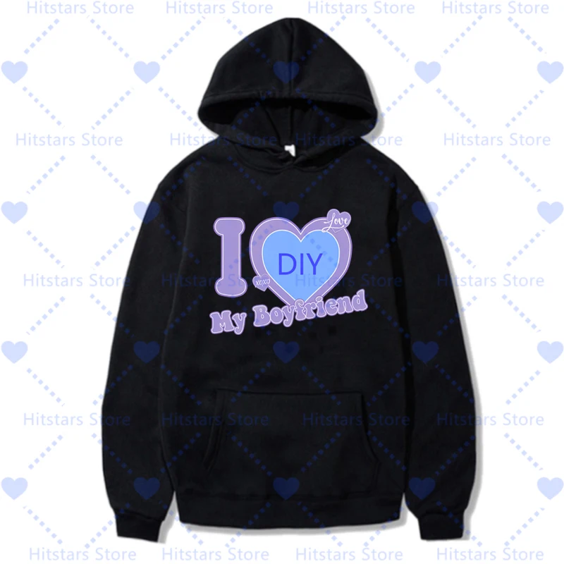 

I Love My Boyfriend Girlfriend Customize Picture Hoodies DIY CUSTOMIZE Print Couple Hoody Custom Graphic Women Men Sweatshirt