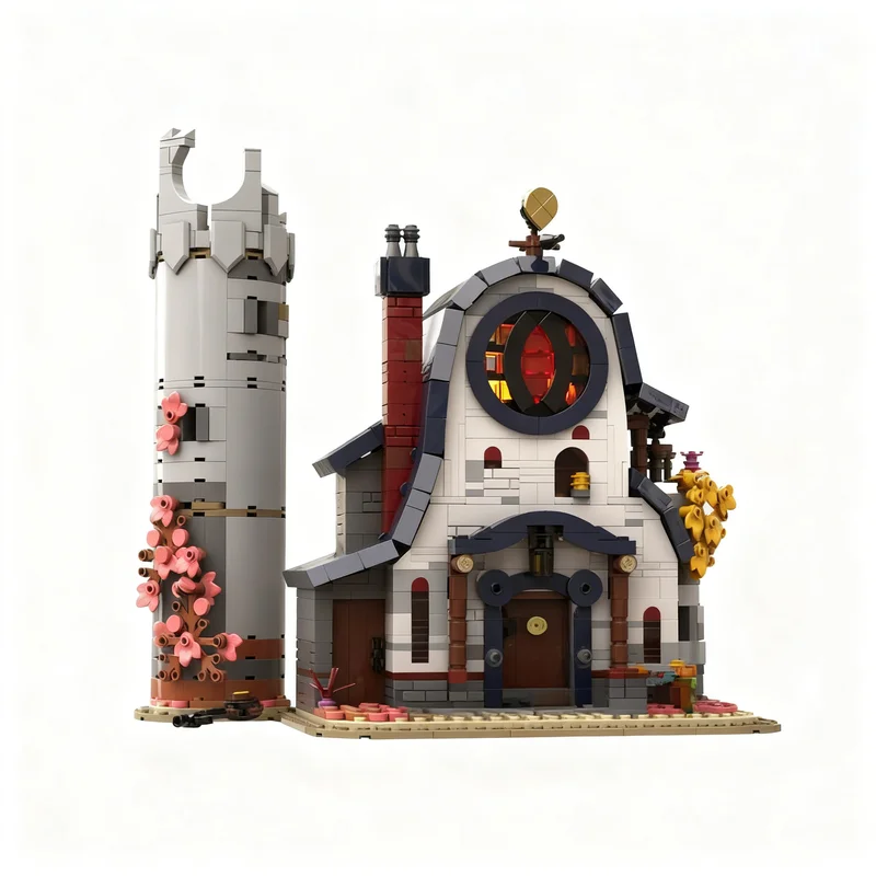 

1447PCS MOC Street View Eda S Owl House Model Custom Building Blocks Architecture DIY Assembly Display Gift Collectible Ideas