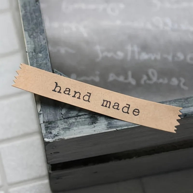Handmade Hand Wrapped Sealing Sticker, Kraft Sticker Baking DIY Gift Box Stickers Scrapbooking