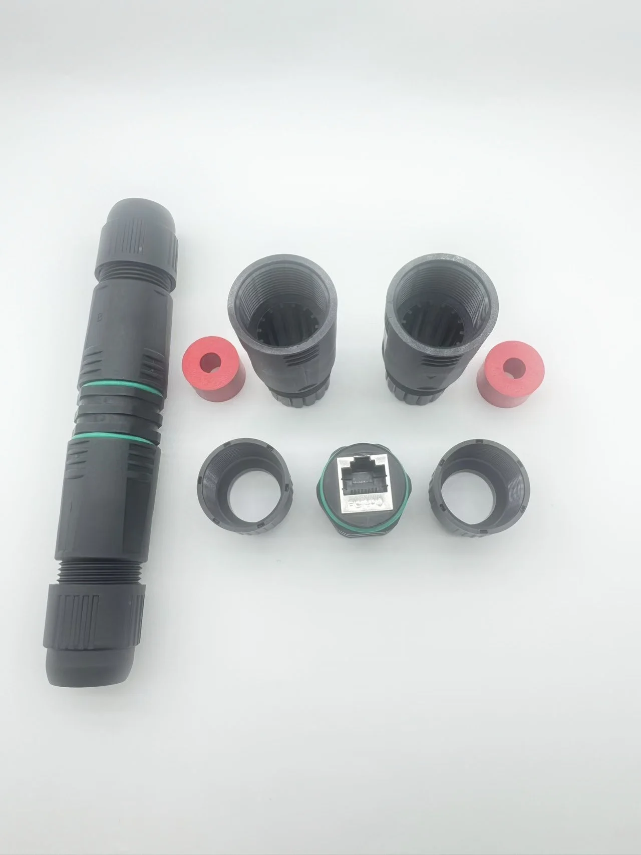 IP68 Waterproof Shielded RJ45 Coupler for Outdoor CAT5E LAN Cable Ethernet Extender Connector Weatherproof Network Adapter