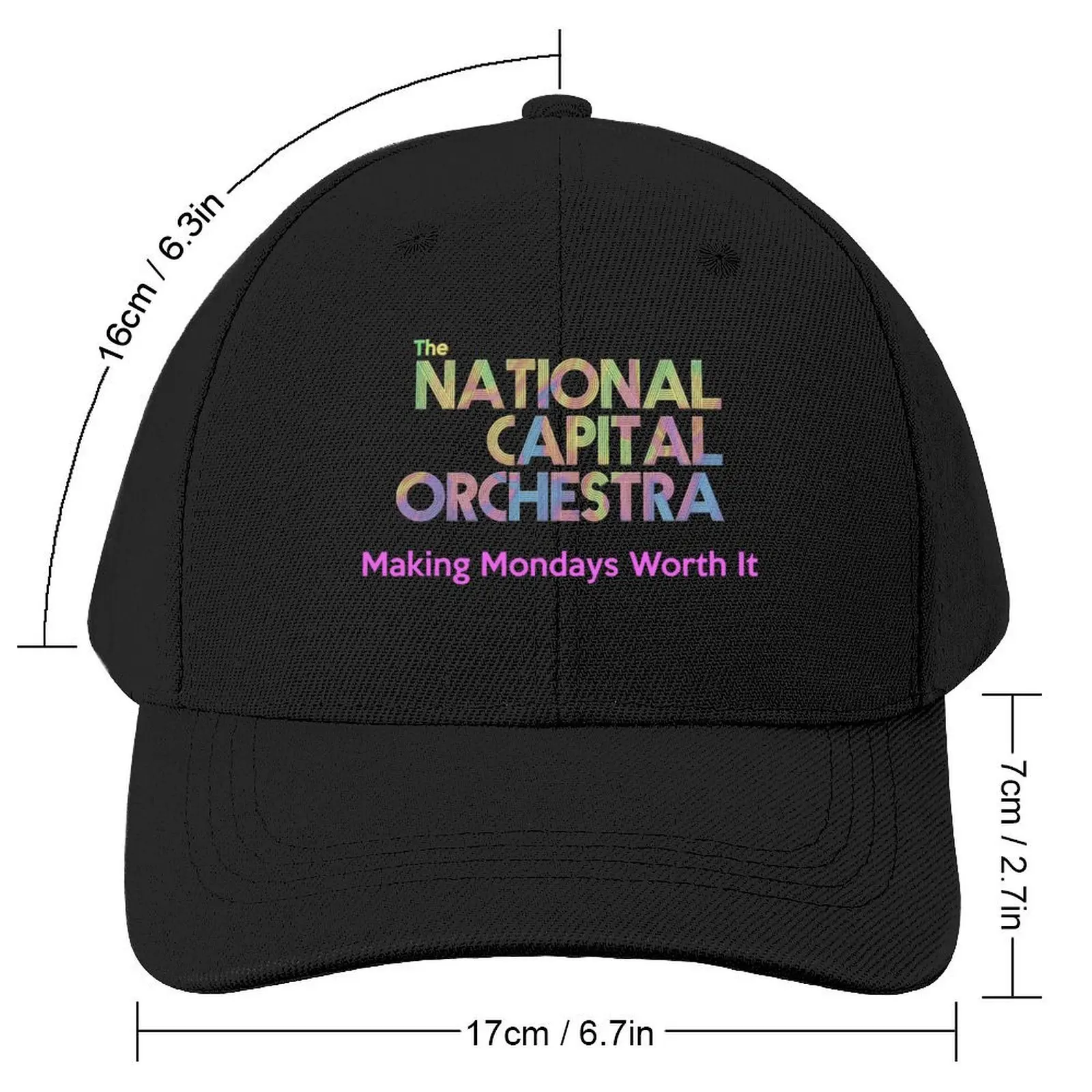 National Capital Orchestra NCO 2023 Making Mondays Worth ItLogo Baseball Cap Sunhat Military Tactical Cap Men's Luxury Women's