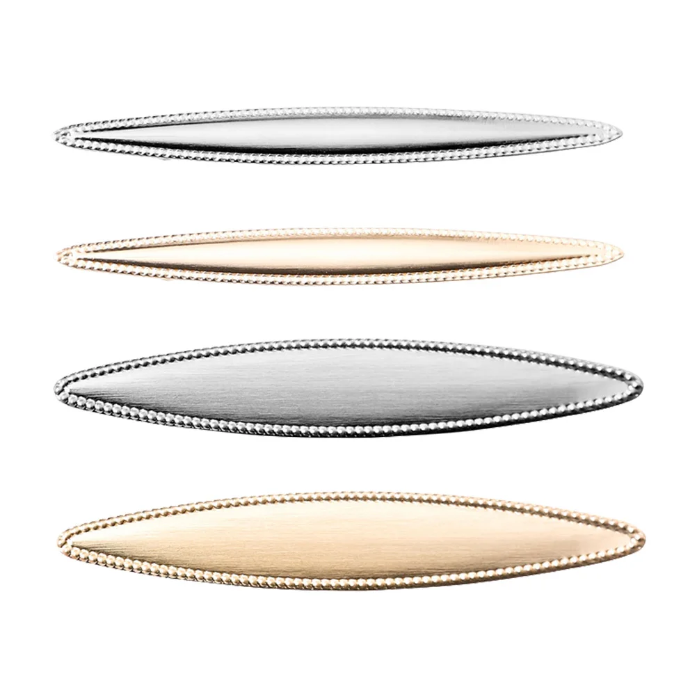 

4pc Retro Metal Hair Clips Brushed Heart Design Strong Grip Hold All Hair Types Women Girls Fashion Hairpins Barrettes