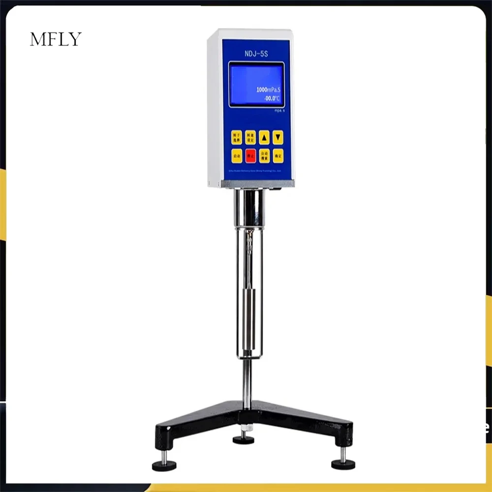 Digital Rotary Viscometer Lab Viscosity Fluidimeter with LCD and Data Output for Inks Paints coatings adhesives Cosmetics NDJ-8S