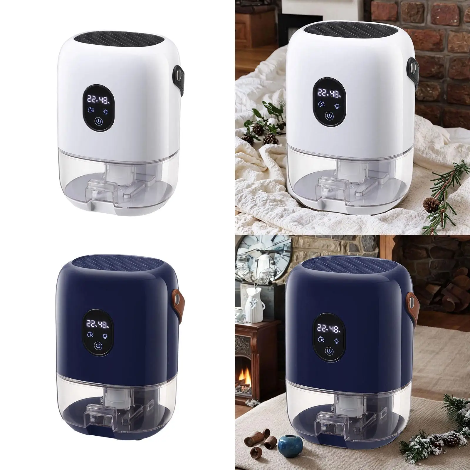 مجفف هواء صغير مزيل الرطوبة مزيل الرطوبة المحمول لمرآب خزانة الملابس