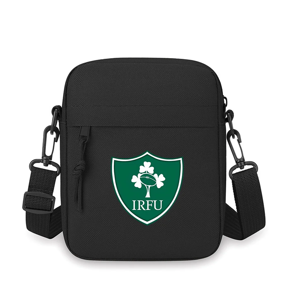 

Shamrock rugby ball symbol Irish Union Men Crossbody Bag Single Shoulder Women Cartoon Anime Film Printing Design Unisex