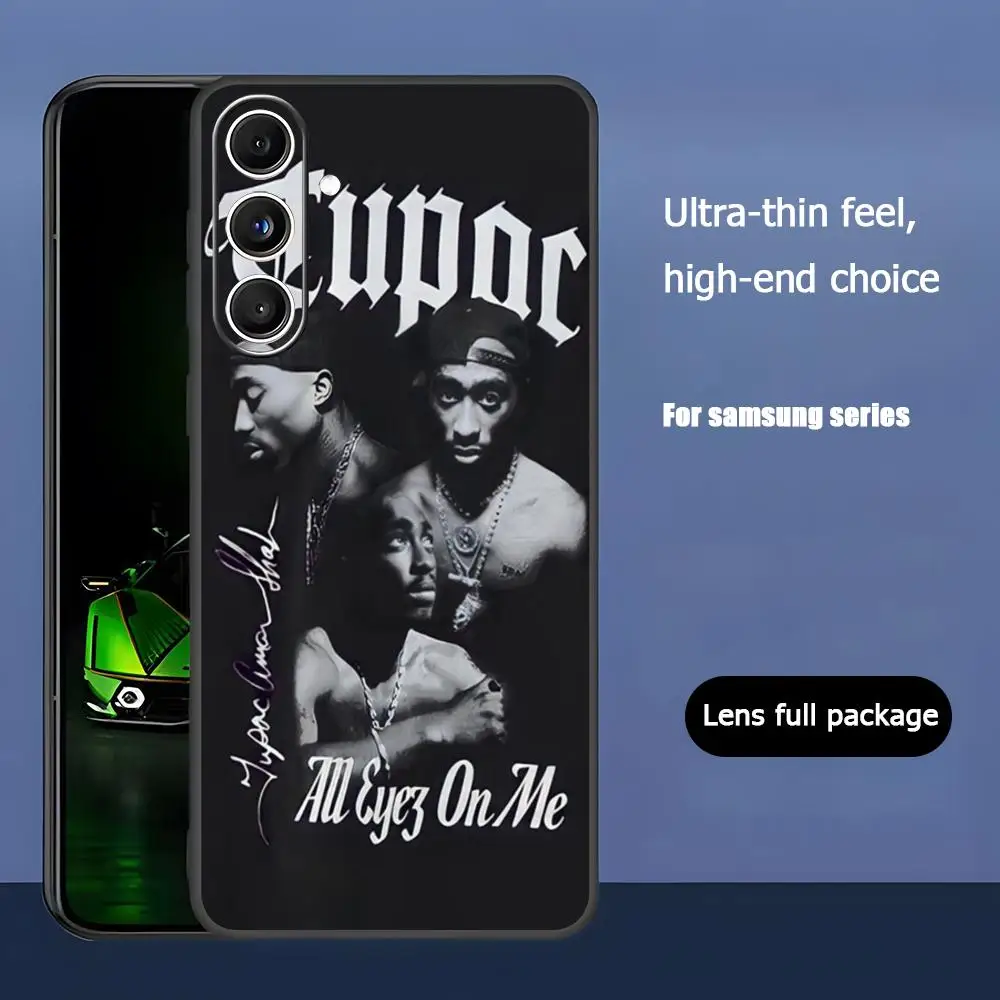 T-upac S-Shakur 2-pac Phone Case For Samsung Galaxy S25 S24 S23 S22 S21 S20 Plus Ultra Note20 Soft Black