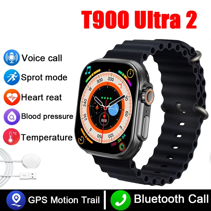 T900 Ultra 2 Neue Smart Uhr Männer Frauen 49mm Serie Kompass Wasserdicht Für Android Uhr IWO Ultra 8 Smart uhr