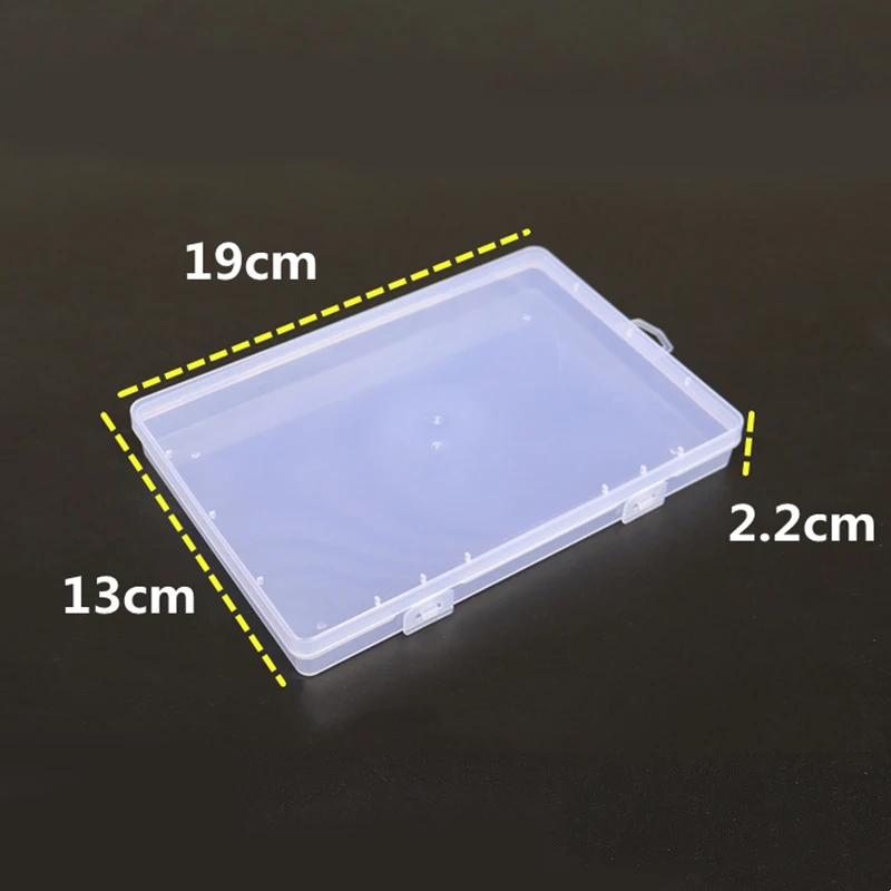 Plastic Jewelry Box Empty Square Case 19*13*2.2cm fit DIY Handmade Jewelry Making Findings Storage Organizer Containers Supplier