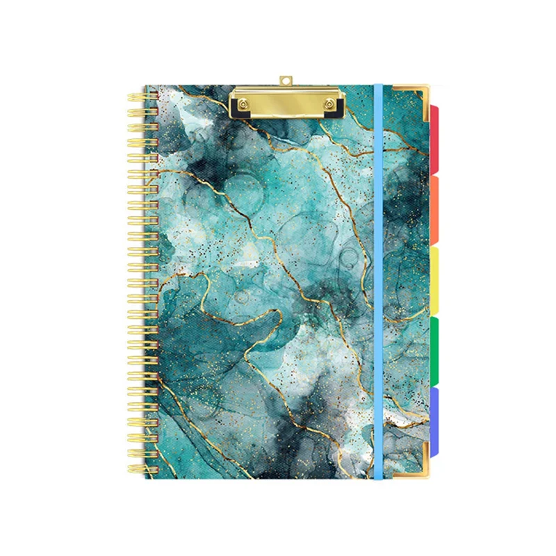 A19E-Clipboards With Storage Clipboards Folder With 10 Pockets And Refillable Lined Notepad For Paper Size 8.5Inch X 11Inch