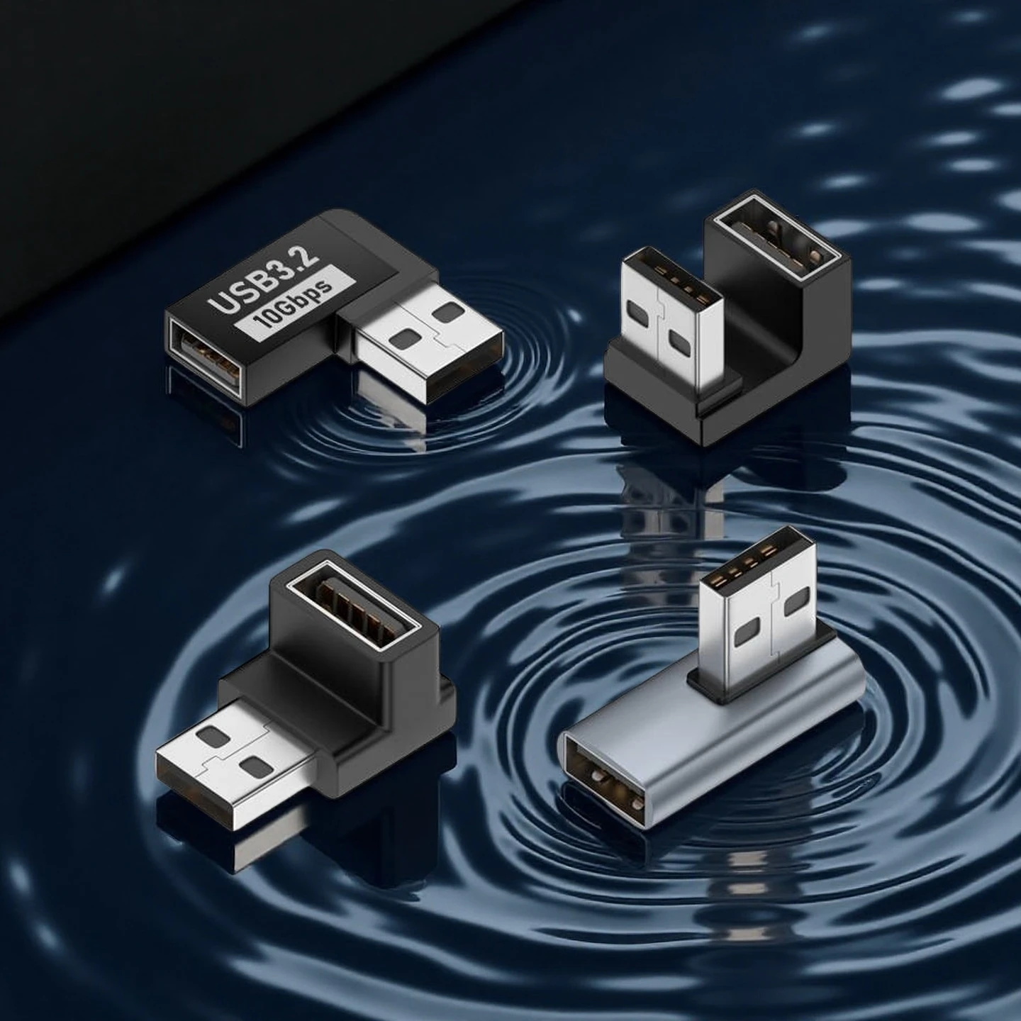 

USB 3.0 Male to Female Right Angle Extension 90 Degree Adapter USB to USB Upward Elbow Adapter 10Gbps For Laptop PC Connector