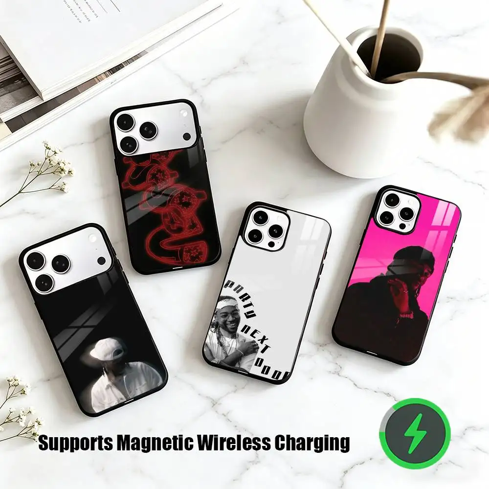 

P-PARTYNEXTDOOR Portrait Phone Case For iPhone17,16,15,14,13,12,11 Plus,Pro Allows magnetic wireless charging