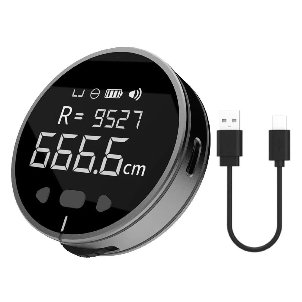 DUKA ATuMan Little Q Electric Ruler Distance Meter HD LCD Screen Measure Tools Rechargeable 99M Tape Ruler