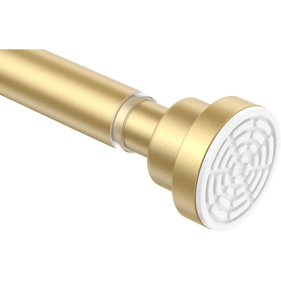 

Золотой карниз для душа 3076 дюймов 2,56,33 фута, 1 шт., карниз для душа без сверления, золотой карниз для душа, нескользящая регулируемая занавеска для душа