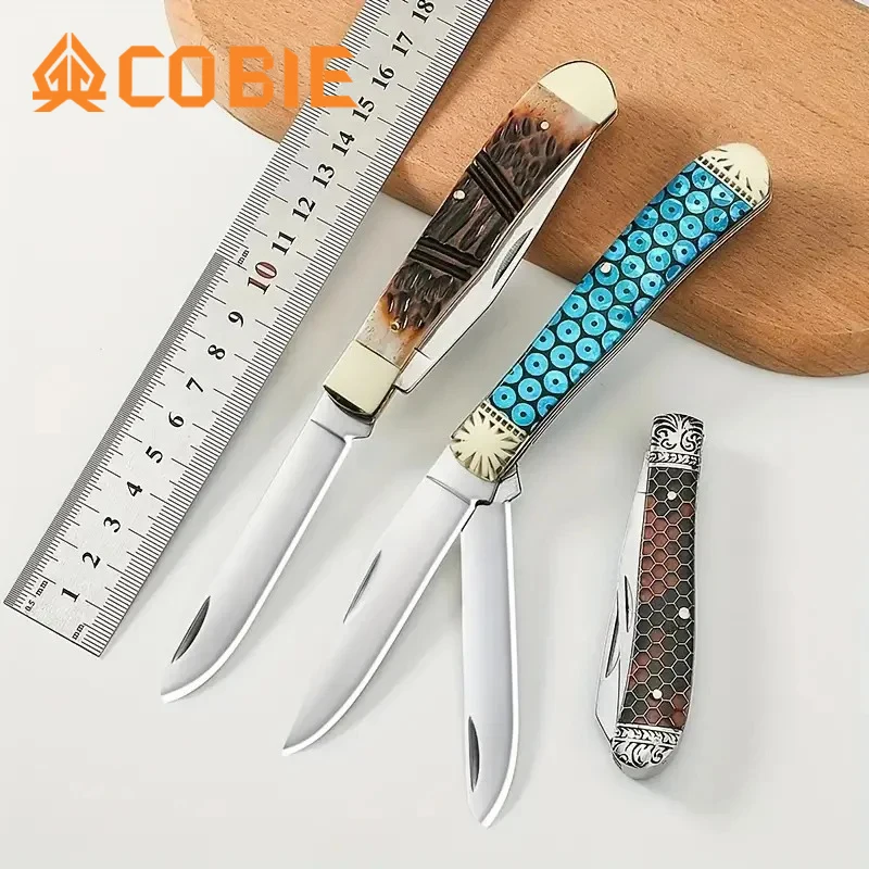 COBIE-Outdoor Specialized Knife, Folding Design One Piece Double Blade, Adventure Knife, Fishing Knife