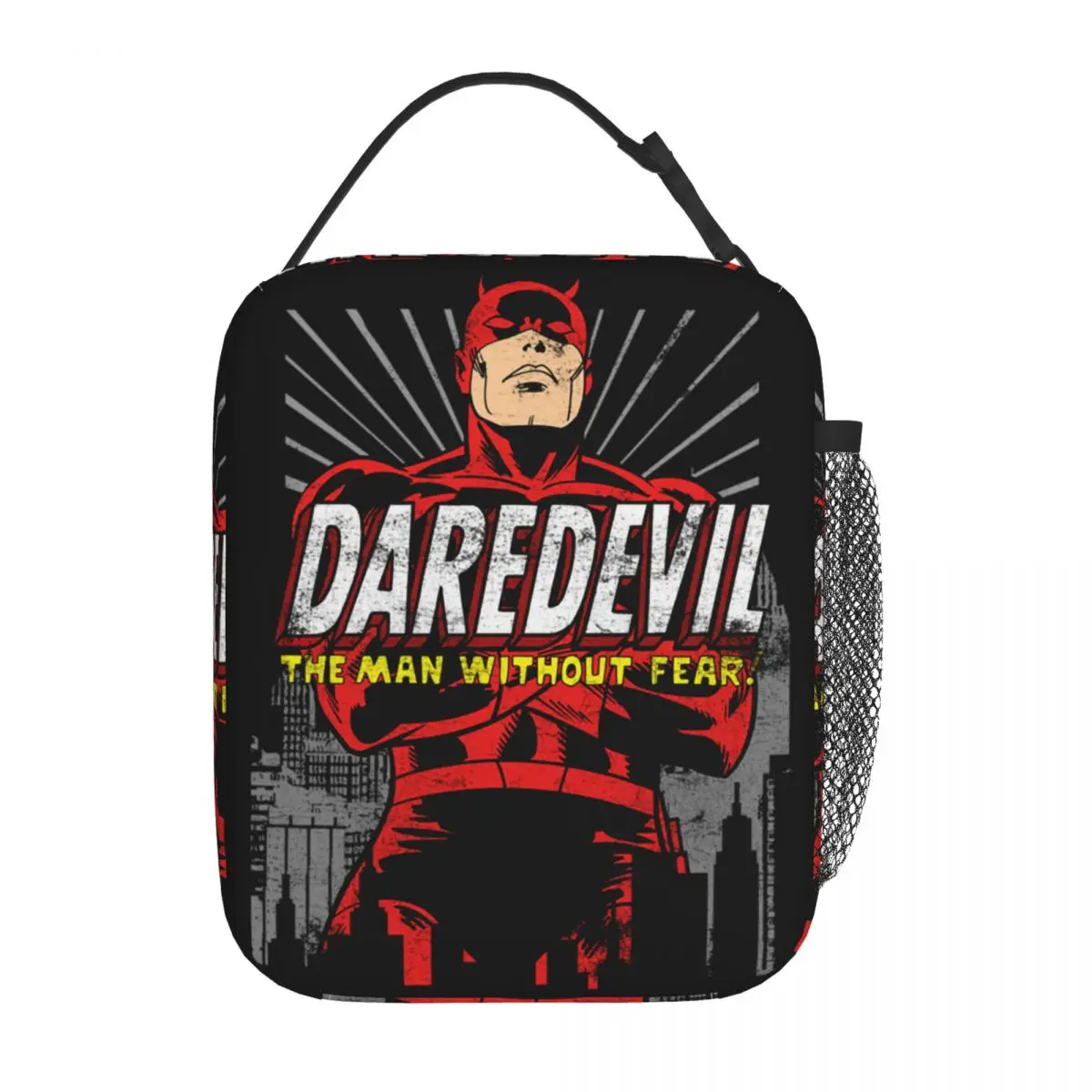 Daredevil No Fear Insulated Lunch Bag Cooler Bag Reusable Portable Tote Lunch Box for Men Women Work Picnic