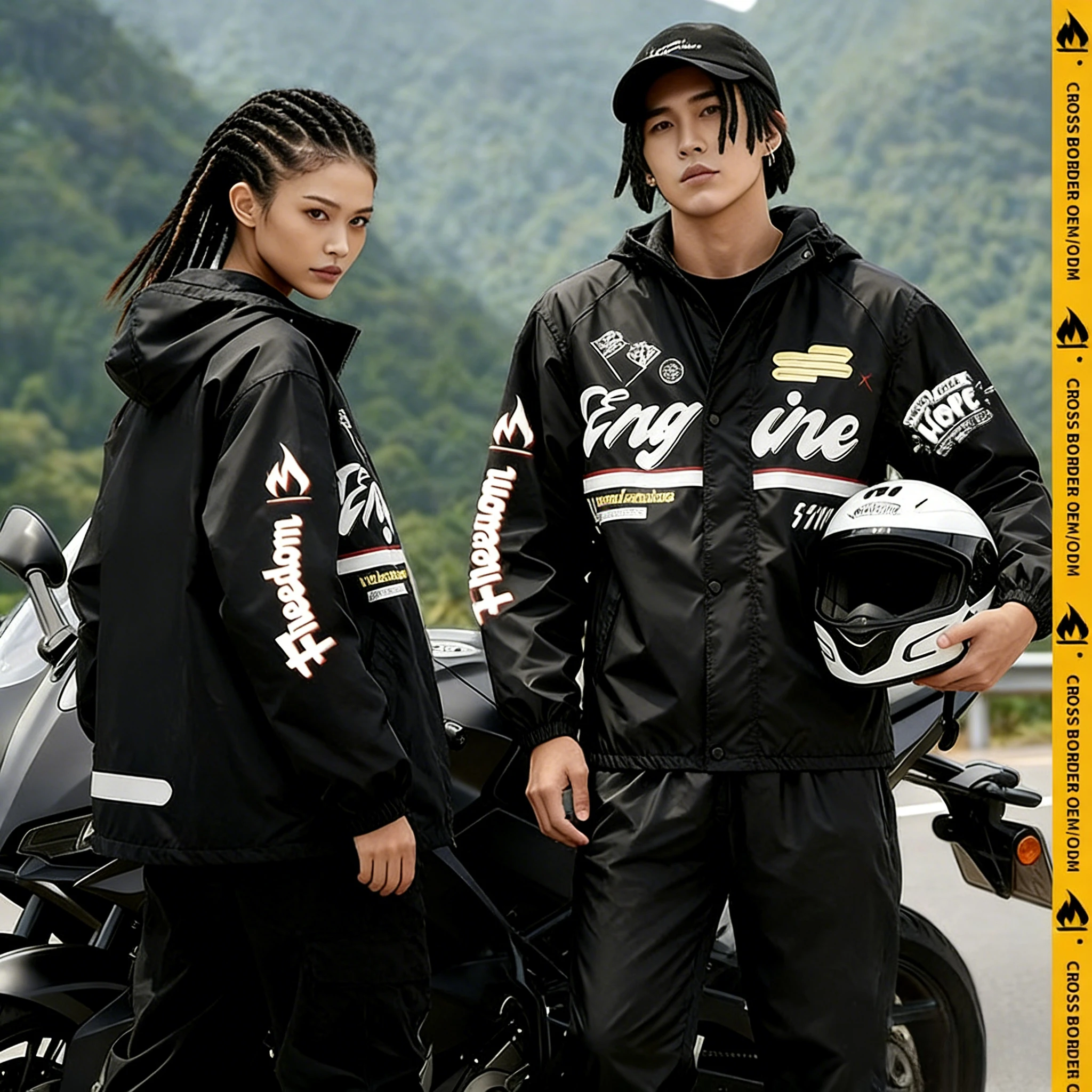 

Модный мотоциклетный дождевик-костюм из Оксфорда для мужчин, защита от ливня, для мотоциклистов