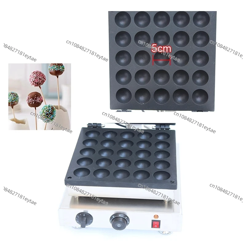 Commercial Cake Pop Maker Electric Waffle Baking Machine To Make Cake Pops Lollipop Iron Plate