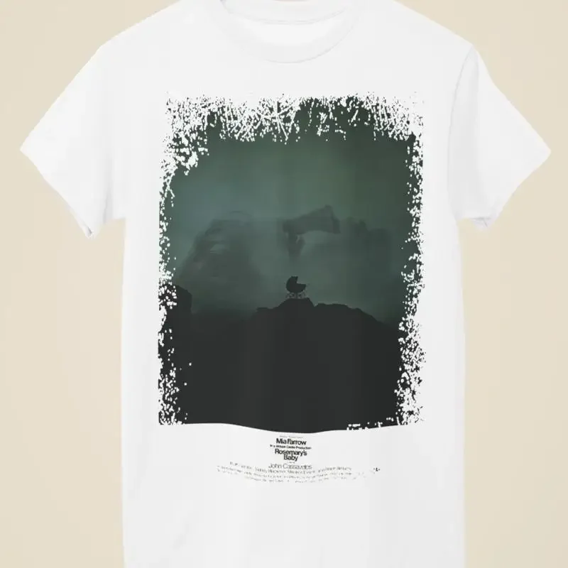 Rosemary s Baby Movie Poster Inspired Unisex White T Shirt