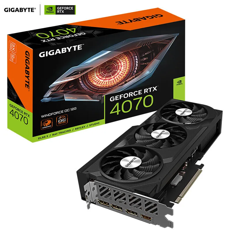 بطاقة رسومات منفصلة للألعاب GeForce RTX4070 WINDFORCE OC WF3 12G #1