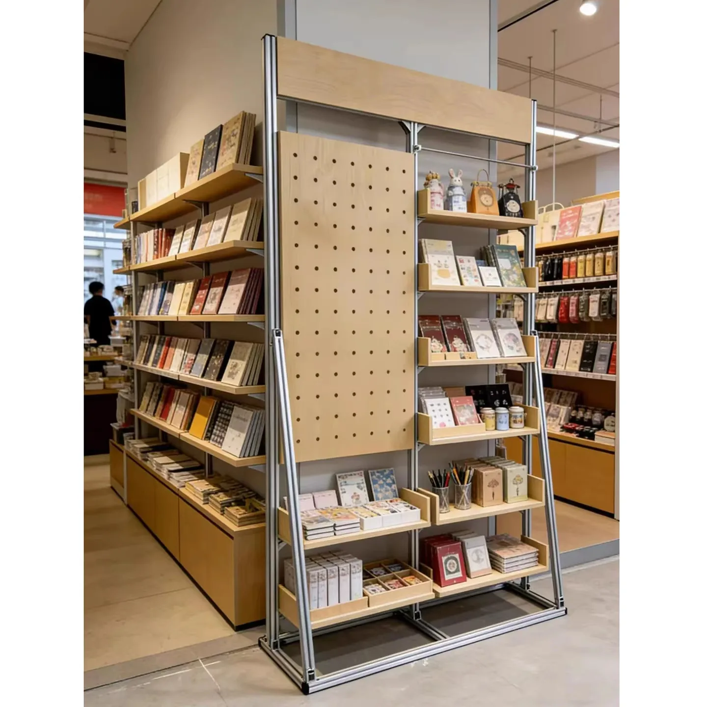 YJQ multi-functional hole board display cabinet hanger multi-layer storage display rack display rack
