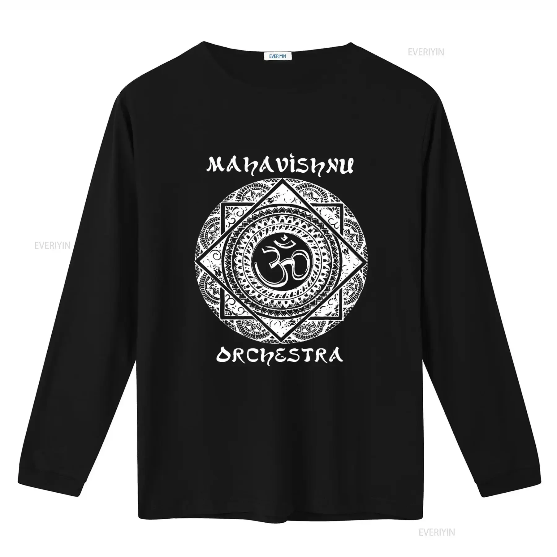 Mahavishnu Orchestra T Shirt with Sacred Om Symbol and Intricate Mandala Design for Spiritual Fashion Enthusiasts vintage