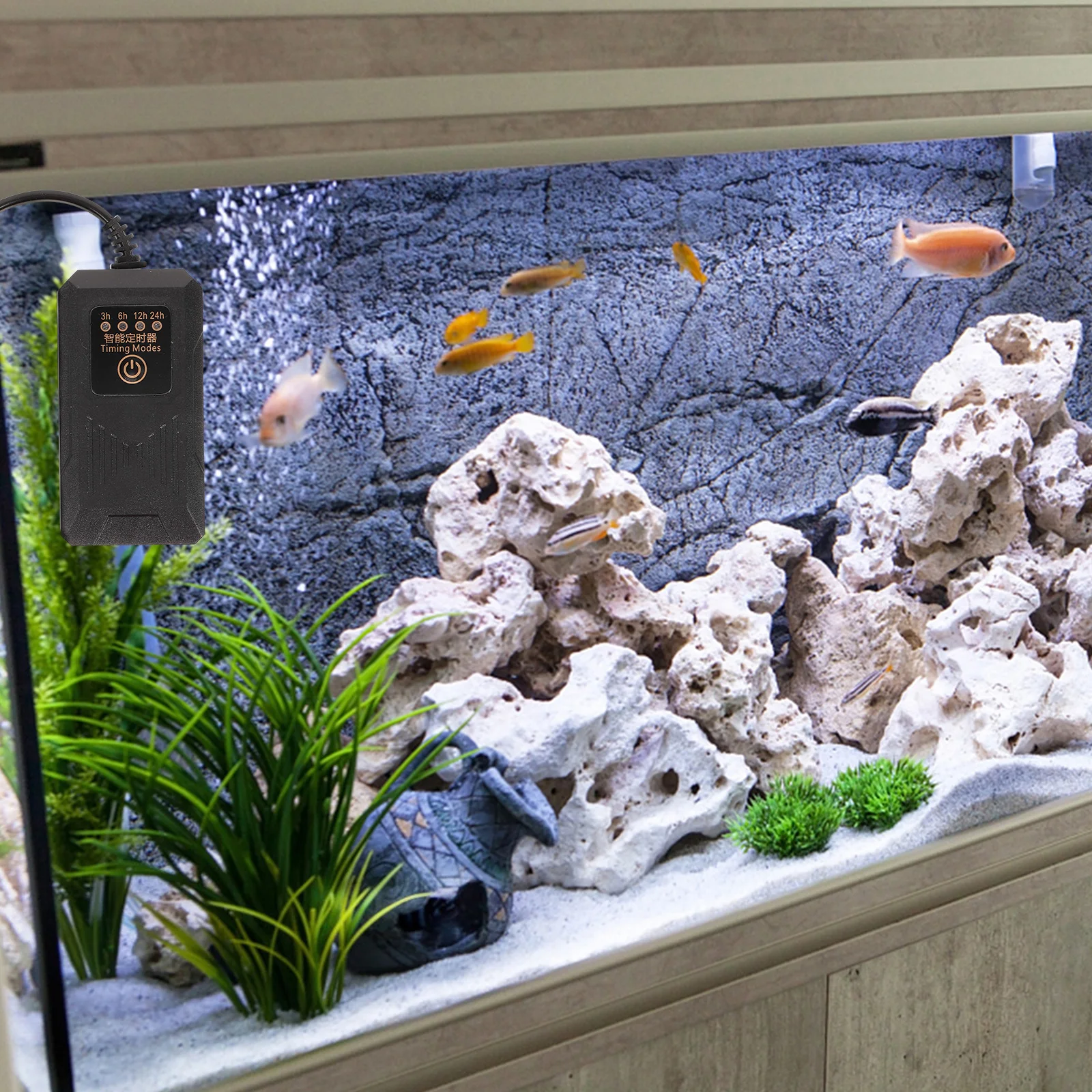 

Aquarium Timer for Fish Tank Digital Timing Outlet Easy Operate Energy Saving Water Tank Accessories Co2