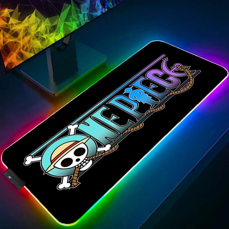 

Large Mouse Pad one Piece LED Office Computer Desk Mat RGB Table Keyboard Carpet Accessories Gaming Anime xxl Mousepad Backlight
