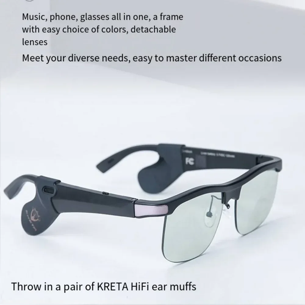 Bluetooth Smart Glasses, Directional Audio Speaker, Polarized, High Quality, Music, Speech Control, Play Phone Call,Sunglasses