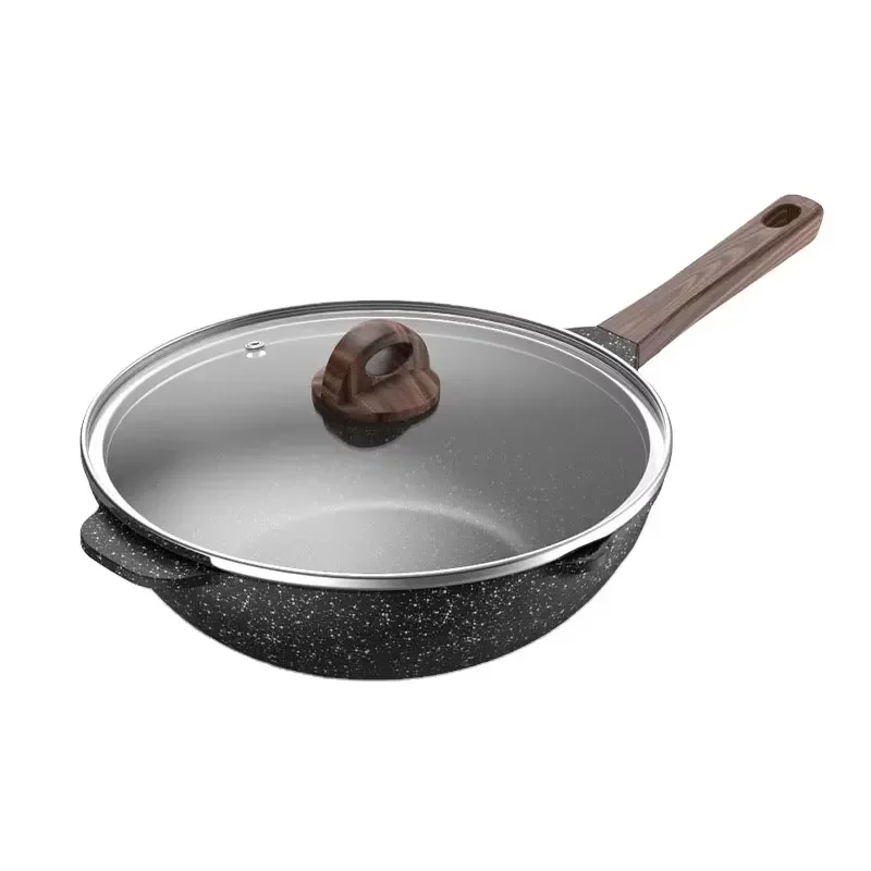 Wholesale aluminum die-casting cookware non-stick pan fried non-stick casserole cookware cooking pot