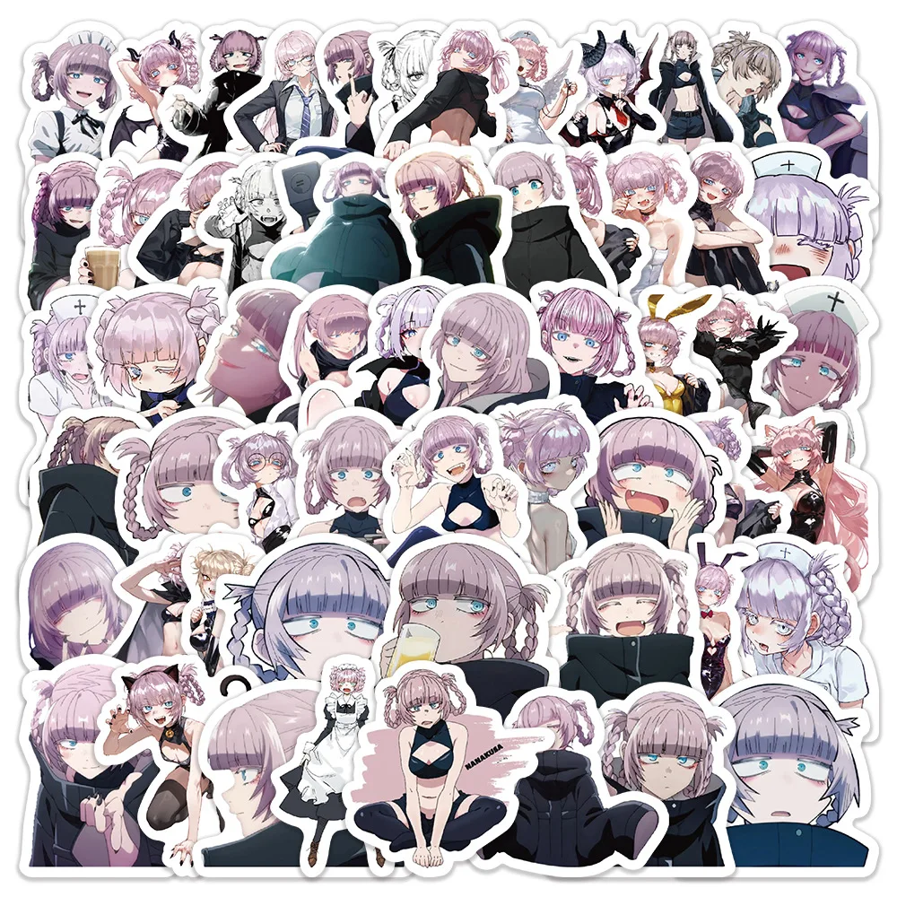 

60PCS CALL OF THE NIGHT Sticker Nanakusa Nazuna Character Japanese Anime Decorative Notebook iPad Waterproof Sticker Kids Toy