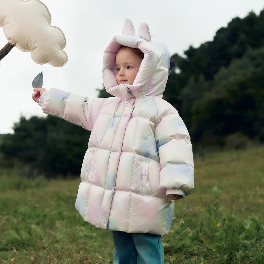 Dave Bella Kids Clothes Girls Children's Coat Winter Warm Baby Down Jacket Outerwear 4- to 7-year-old Waterproof Thick DB4264477